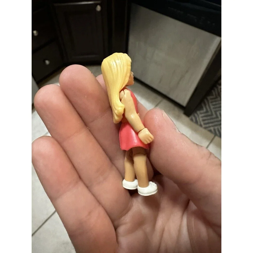 American Girl Mega Bloks (Series 1) Mini Figure Blonde Girl Pink Dress Girl